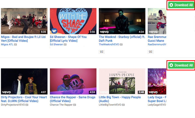 download youtube playlist at once