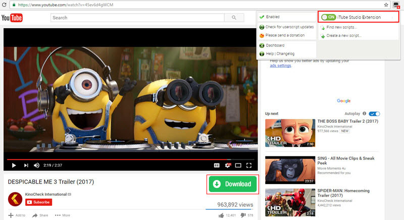 best youtube extension download