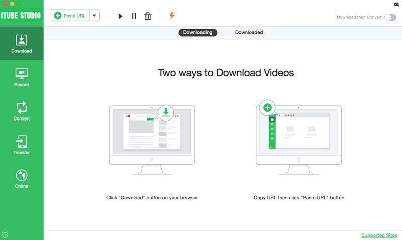 launch the url video downloader