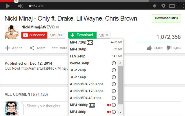 youtube to mp3 plugin chrome