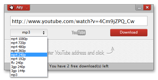 youtube video downloader mp3 extension