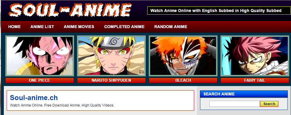 TOP 10 SITES FOR FREE ANIME