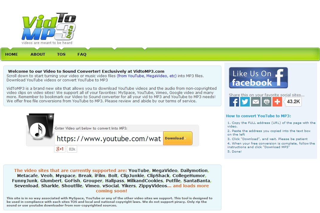 url to mp3 converter online