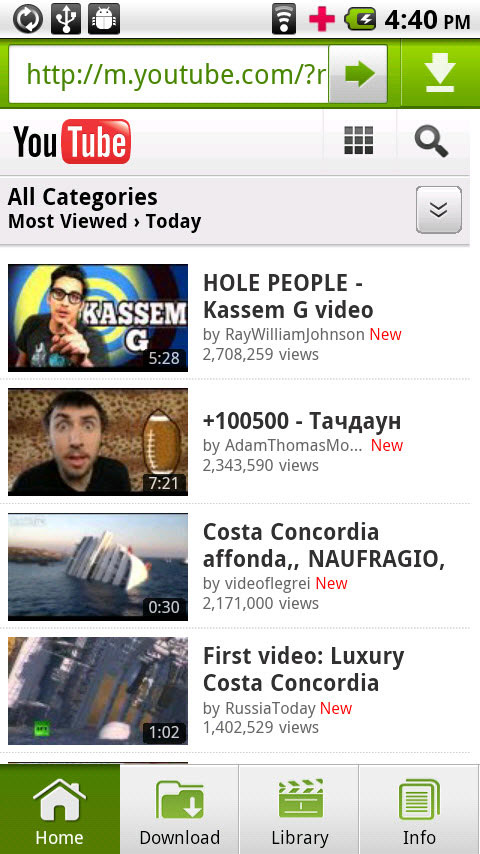 Top 5 Free YouTube Downloader for Android