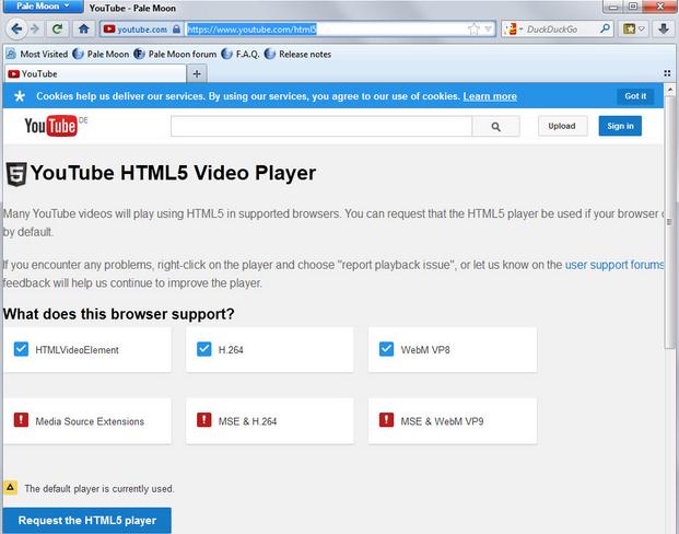 html5 video player not working in chrome